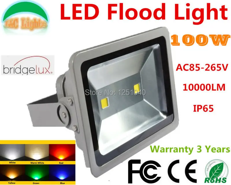 Double 50W High Power COB Outdoor Spotlight 100W LED FloodLights,IP65