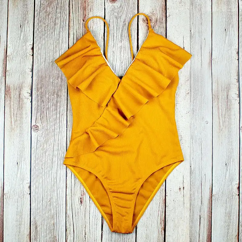 bikini swimming suit for women ruffle sexy summer beach swimsuit