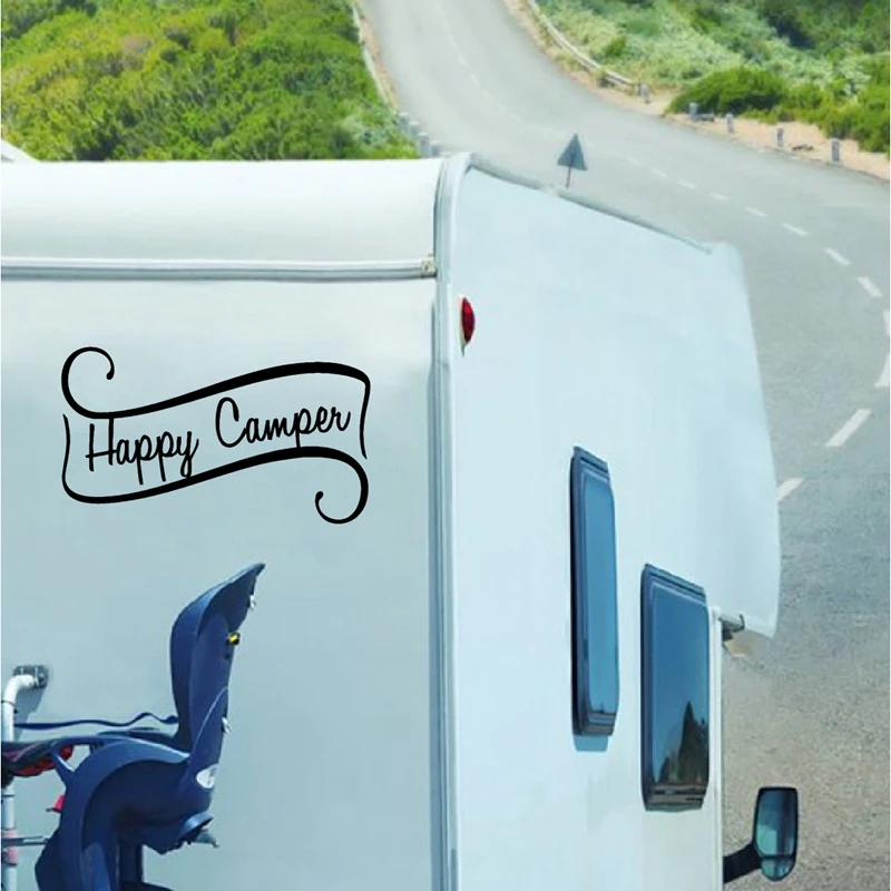 Happy Camper Motor Home Sticker Car Decoration