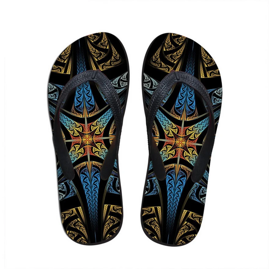 Noisydesigns 2018 Summer Women Flip Flops Lady Bohemia -1126