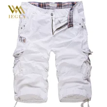 Брюки-карго Штаны Для мужчин рабочие брюки Тактический до середины икры Длина Штаны свободные летние Camo повседневные штаны камуфляж пот Штаны спортивный костюм
