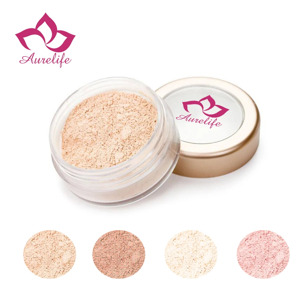 

Aurelife Loose Powder Waterproof loose setting Powder with Light&medium&deep Powder Mineral Makeup