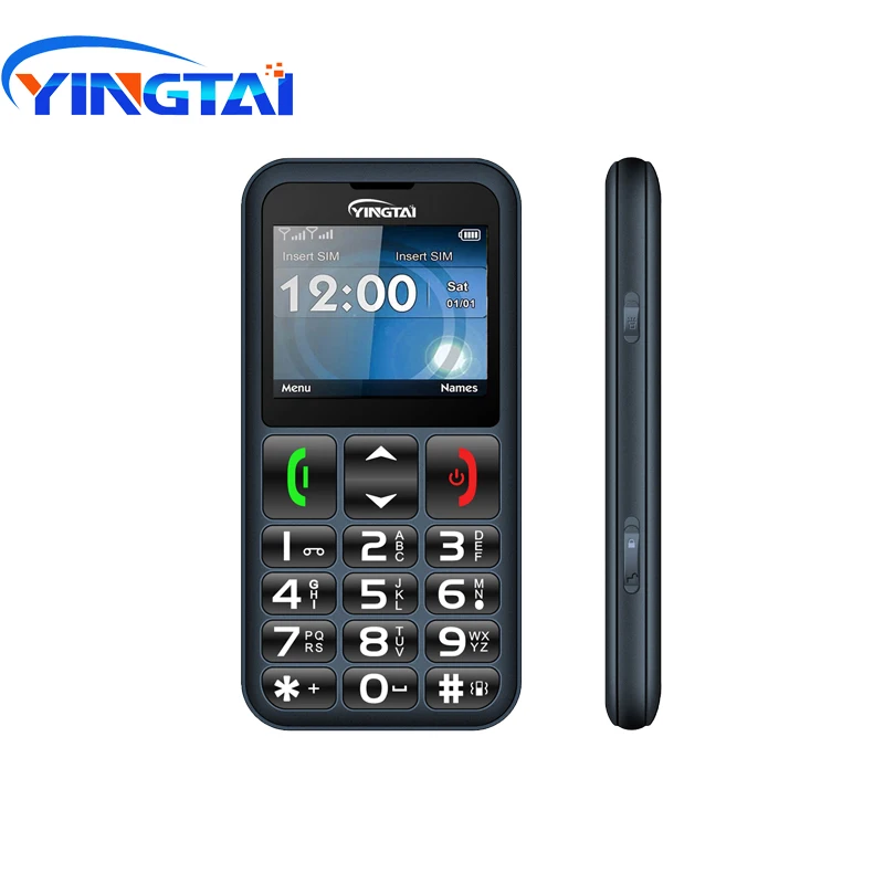 YINGTAI T11 mayor teléfono celular mejor característica superior teléfono 2,2 pulgadas FM antorcha velocidad dialSOS gran botón altavoz ruso teclado GSM