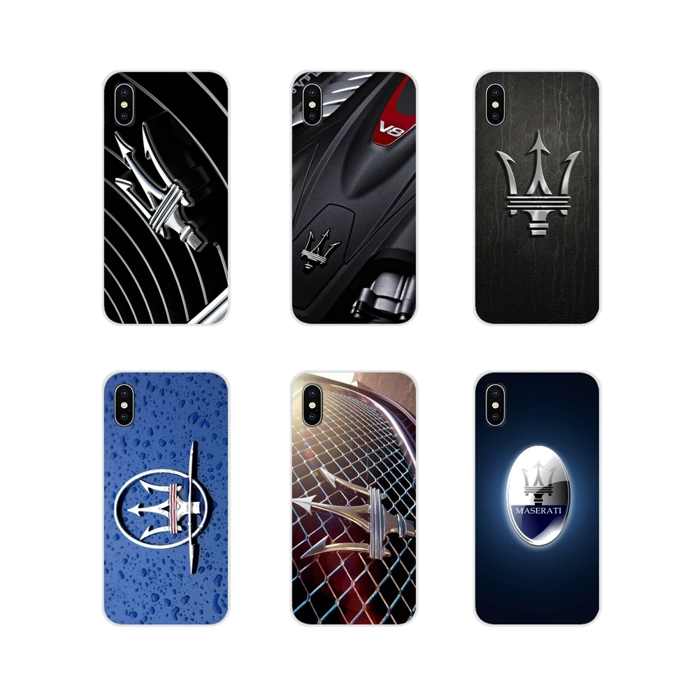 For Samsung Galaxy A3 A5 A7 J1 J2 J3 J5 J7 2015 2016 2017 Maserati Car Logo Accessories Phone Shell Covers | Мобильные телефоны и