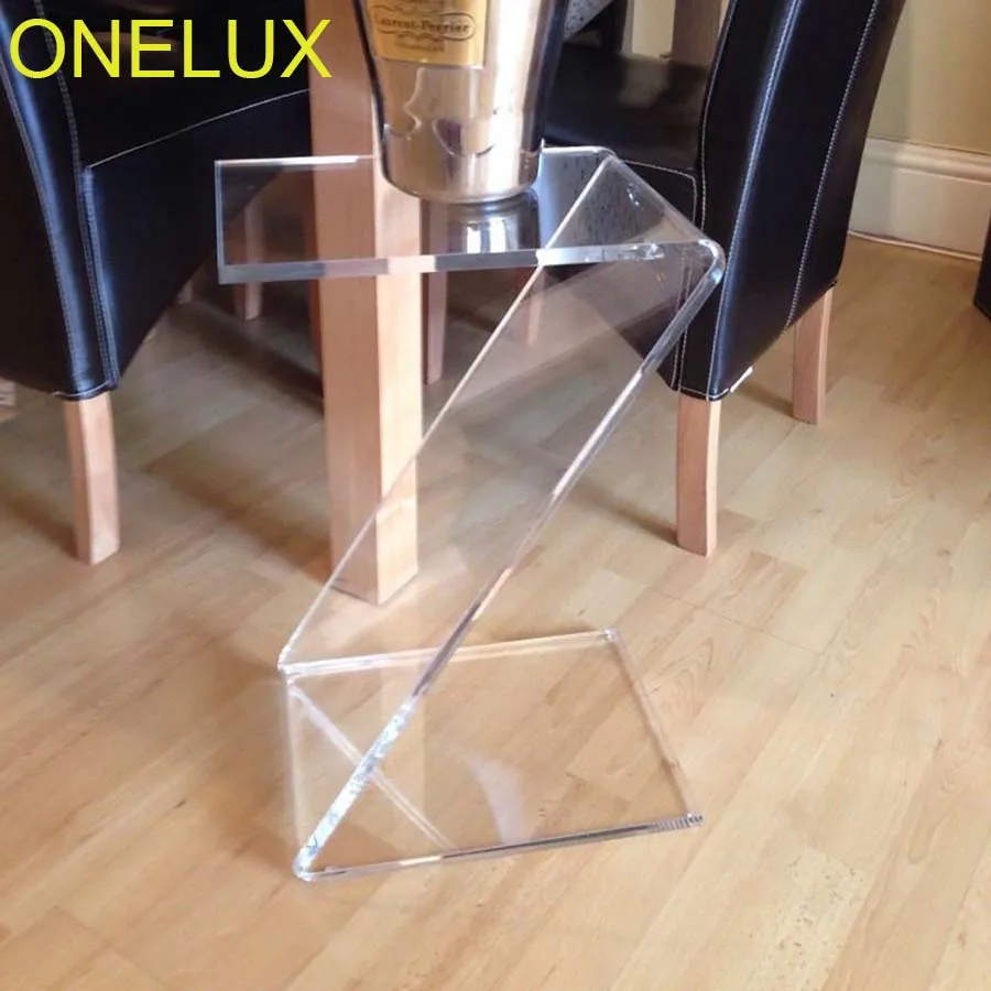 Acrylic Z Shaped Side Magazine Table,Lucite Occasional Sofa End Tables Acrylic Z Shaped Side Magazine Table,Lucite Occasional Sofa End Tables