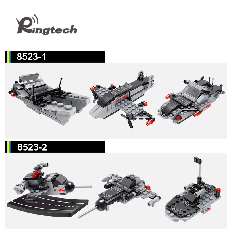 Ringtech Леле брат 8 в 1 Carrier strike группы 676 шт. building block|Блочные конструкторы| |