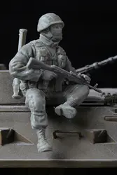 1/35 Современный русский разведчик солдат Крым игрушка Смола модель миниатюрный комплект unassembly Неокрашенный