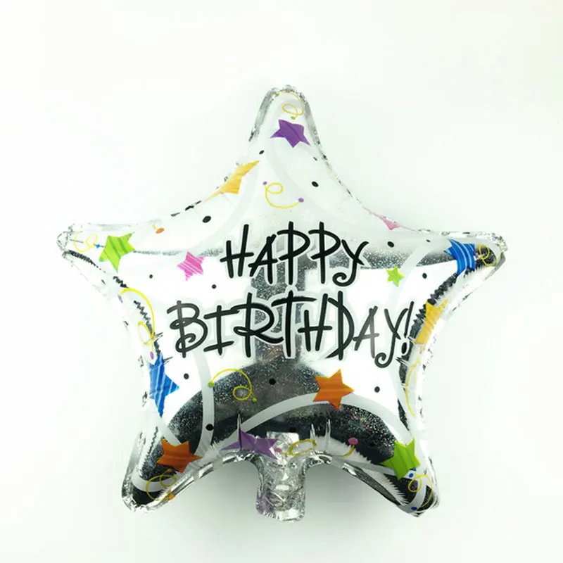 

1PC Free Shipping 1 New High Quality Laser Pentacle Star Birthday Aluminum Balloon Children Toys Party Decorative Balloons