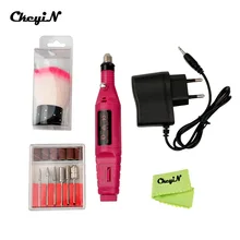 CkeyiN Electric Professional Nail Drill Manicure Machine Nail File Art Pen Polish Drill Equipment+Brushes Manicure Pedicure Tool