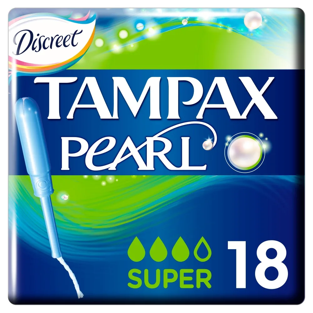 TAMPAX Discreet Pearl Female sanitary napkins with applicator Super Duo 18 pcs