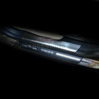 

Car-styling Stainless Steel Inside Rear Bumper Door Sill Plate Scuff For Volvo XC60 2014-2016