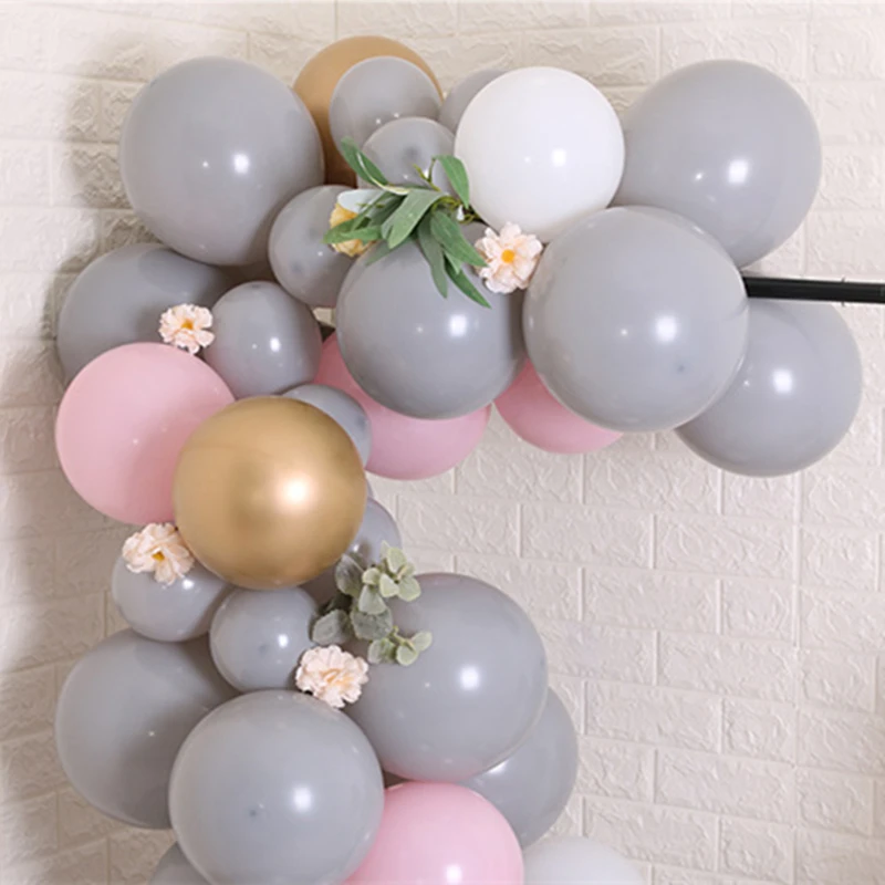 10 шт. серые воздушные шары Макарон &quotМакарон конфеты воздушный шар пастельные
