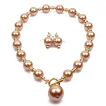 simulated pearl jwelry set wedding bridal jewelry sets necklace and earrings set parure bijoux simulated pearl jwelry set wedding bridal jewelry sets necklace and earrings set parure bijoux