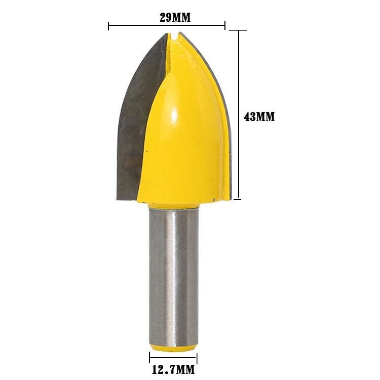 1pc Panel Raiser Router Bit - Vertical - Bevel Design - 1/2" Shank Woodworking cutter Tenon Cutter for Woodworking Tools