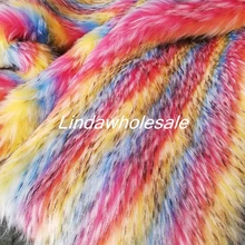 Высококачественная жаккардовая ткань из искусственного меха енота, войлочная ткань, одежда, аксессуары для обуви, 170 см* 42 см(половина ярда)/шт