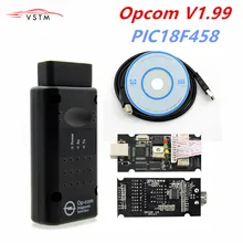 OP com v1.99 V1.59 1.70 1.781.95 com PIC18F458 Chip Ferramenta de Diagnóstico OpCom Can Bus Ferramenta de Diagnóstico para opel