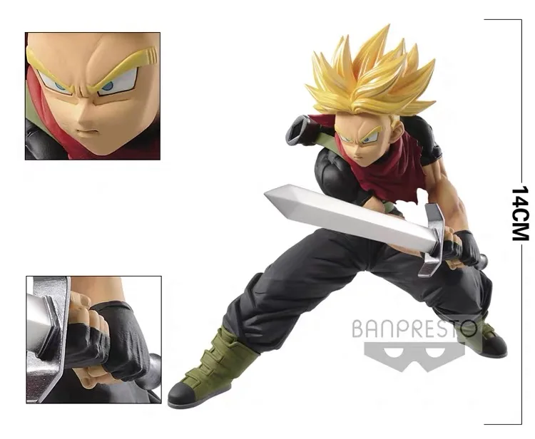 Трусы боксеры BANPRESTO Dragon Ball Z DBZ DXF Heros SSJ экшн фигурки из ПВХ игрушки модели кукол