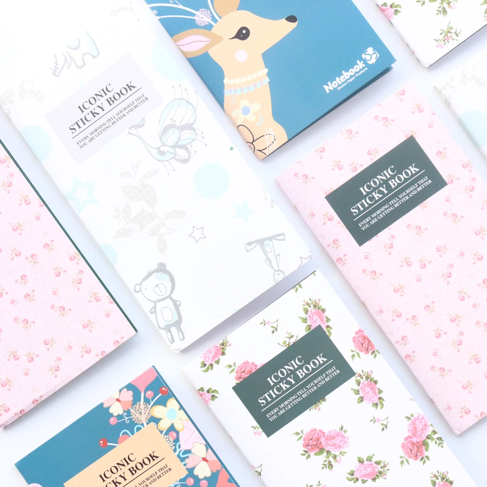 Domikee new cute cartoon school student sticky note pad stationery,fine candy portable memo pad index label book Domikee new cute cartoon school student sticky note pad stationery,fine candy portable memo pad index label book