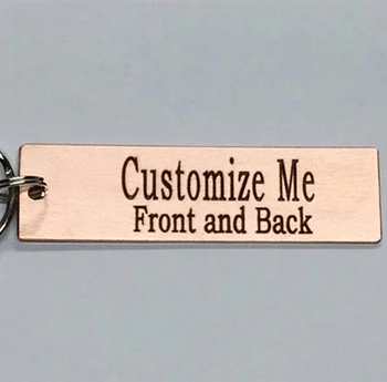 

Creative Square Keychain Personalized Names Or Letters Or Texts On Front And Back Best Christmas Gift For Family Member YP4009