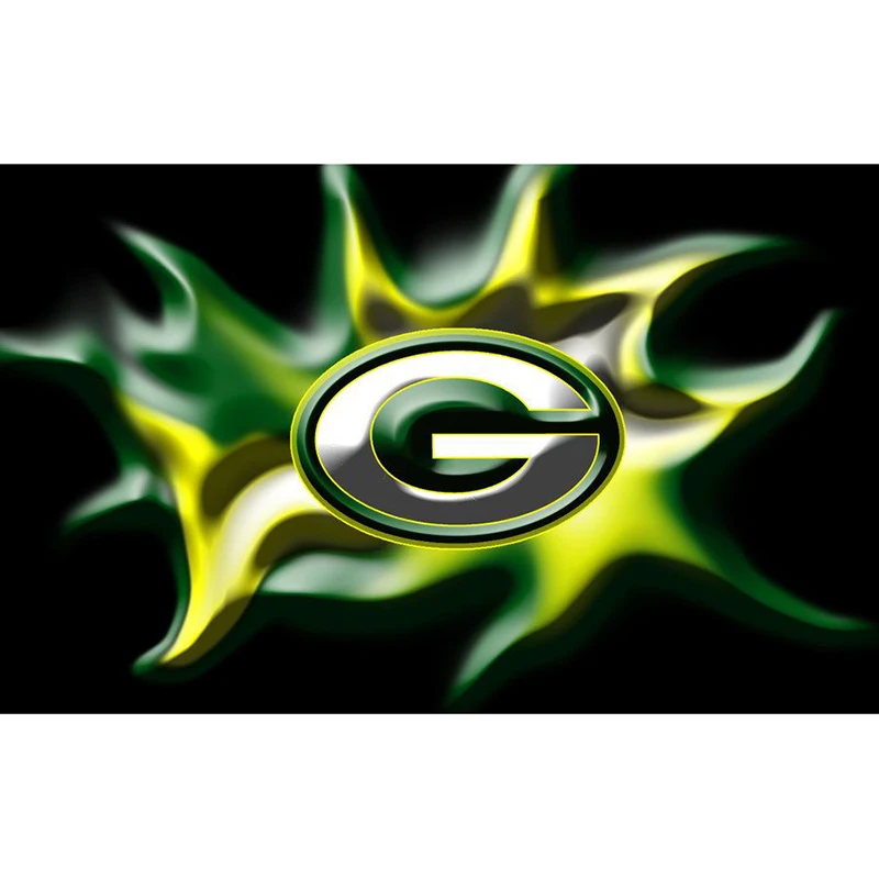 

Diamond Painting Full Square/ Round Drill Green Bay Packers Team Logo American Football Soccer 5D Daimond Painting Mosaic