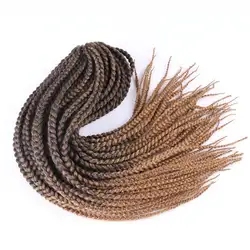 Роскошные для плетения Kanekalon syntheic волосы Ombre коричневый фиолетовый белый 24 "12strands/pc 110 г jumbo крючком коробка косы