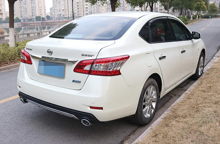 Для Sentra Задний Спойлер ABS задний бампер диффузор защитные бамперы для Nissan Sentra после хром задний спойлер 2012