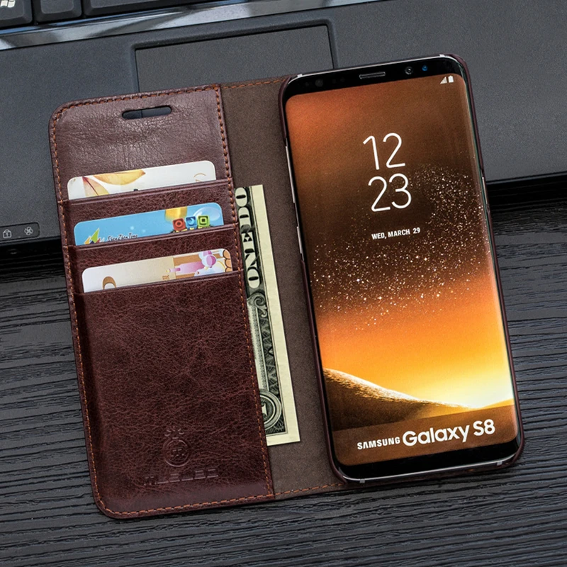 

Case For S10e S9+ S8 Plus Musubo Luxury Leather Flip Cover for Samsung Galaxy Note 9 Note 8 S7 edge Cases Wallet phone bag funda