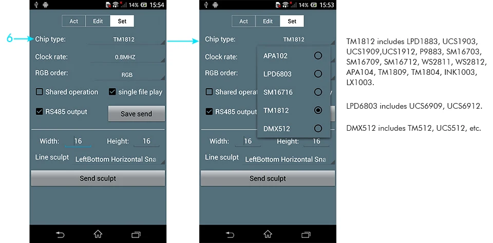 H803 wifi светодиодный контроллер Полноцветный DIY привод Макс 2048 пикселей Поддержка десятков чипов Поддержка ArtNet пульт дистанционного управления DC5-24V