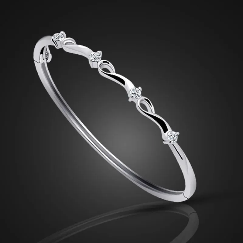 Buy 925 Sterling Silver Bracelet Bangle Women S Lovely | Free Nude Porn ...