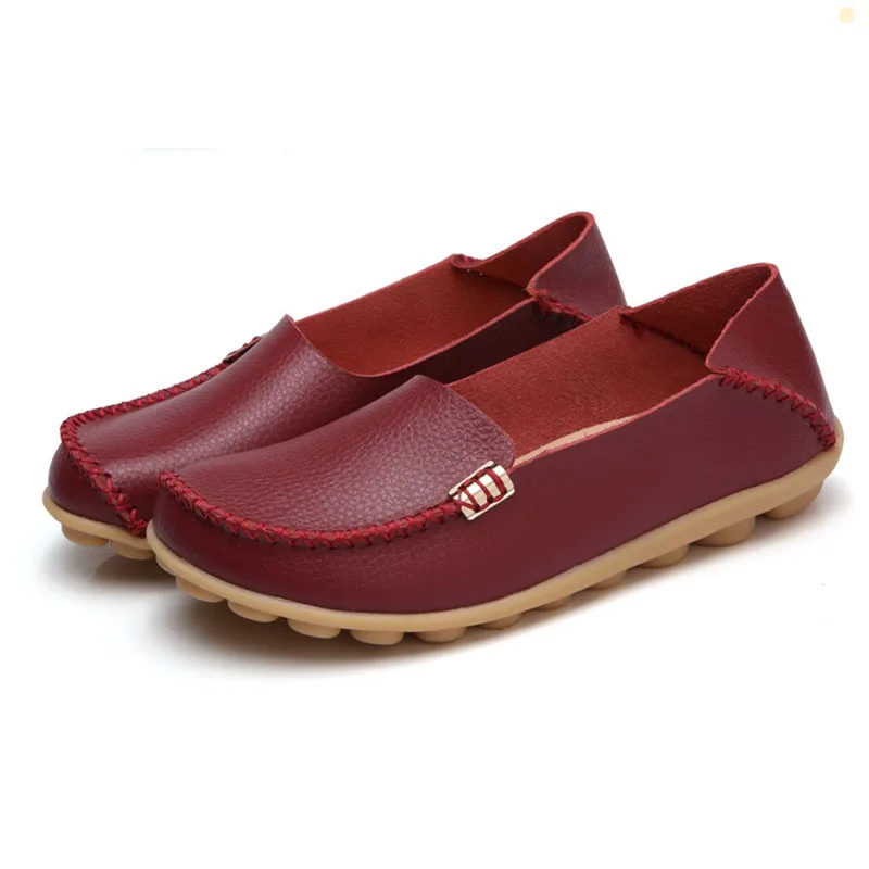 Женские туфли из натуральной кожи без шнуровки Размеры 35 44|fashion flat shoes|flat shoesflat shoes