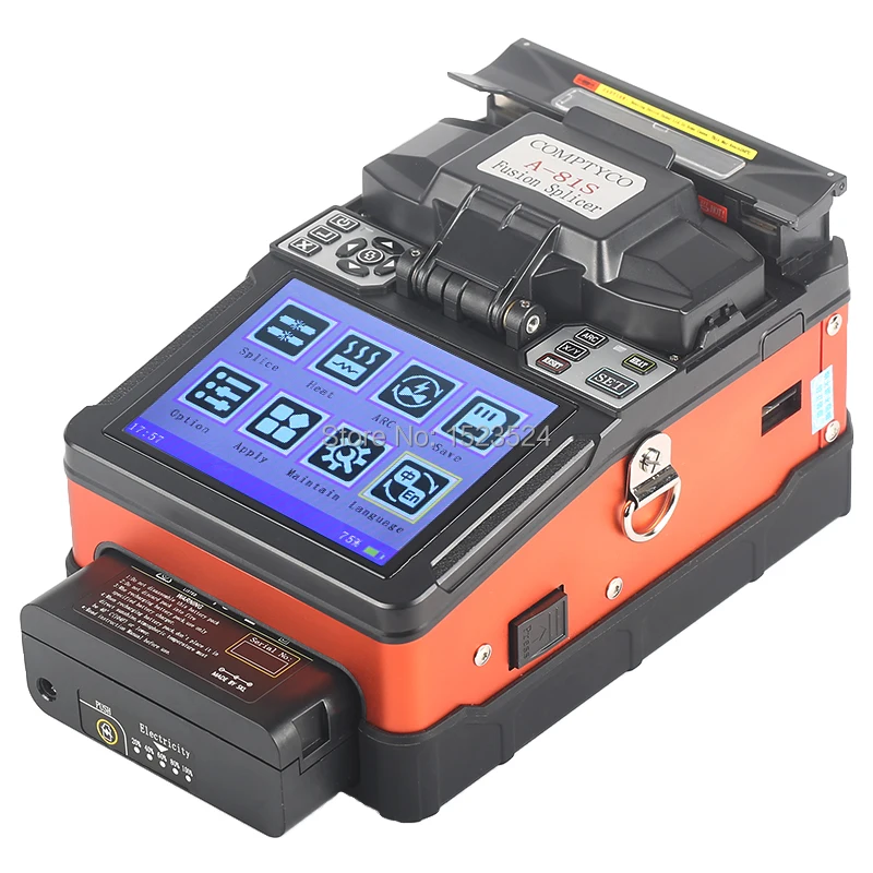 

Free Shipping A-81S Orange SM&MM Automatic Fusion Splicer Machine Fiber Optic Fusion Splicer Fiber Optic Splicing Machine