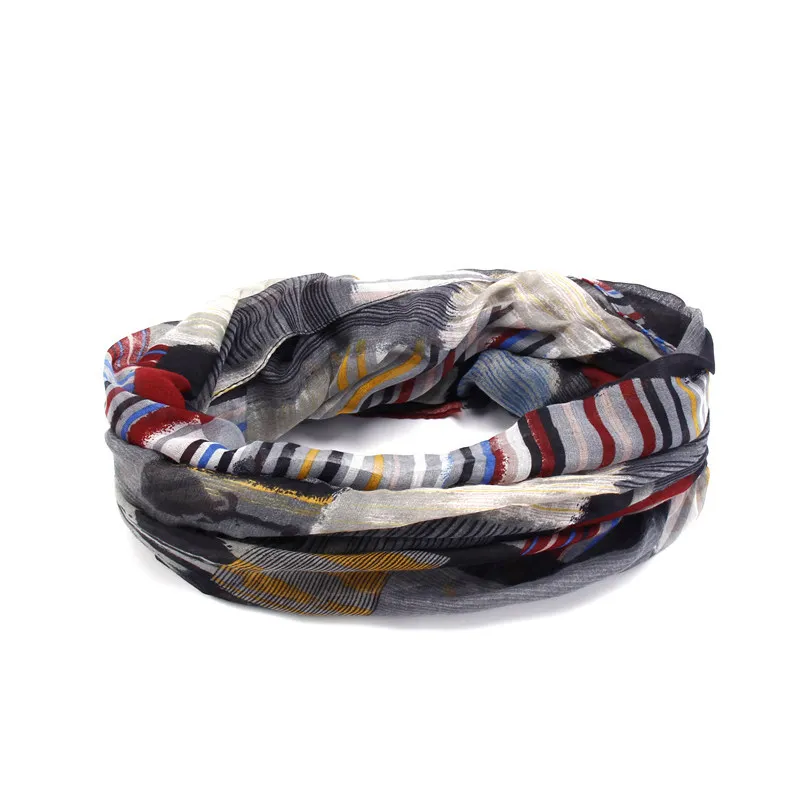 Дизайнерский бренд, модные шарфы бесконечности, зимний теплый клетчатый женский шарф, тартан, шарфы V8A9213 - Цвет: V8A9213 grey