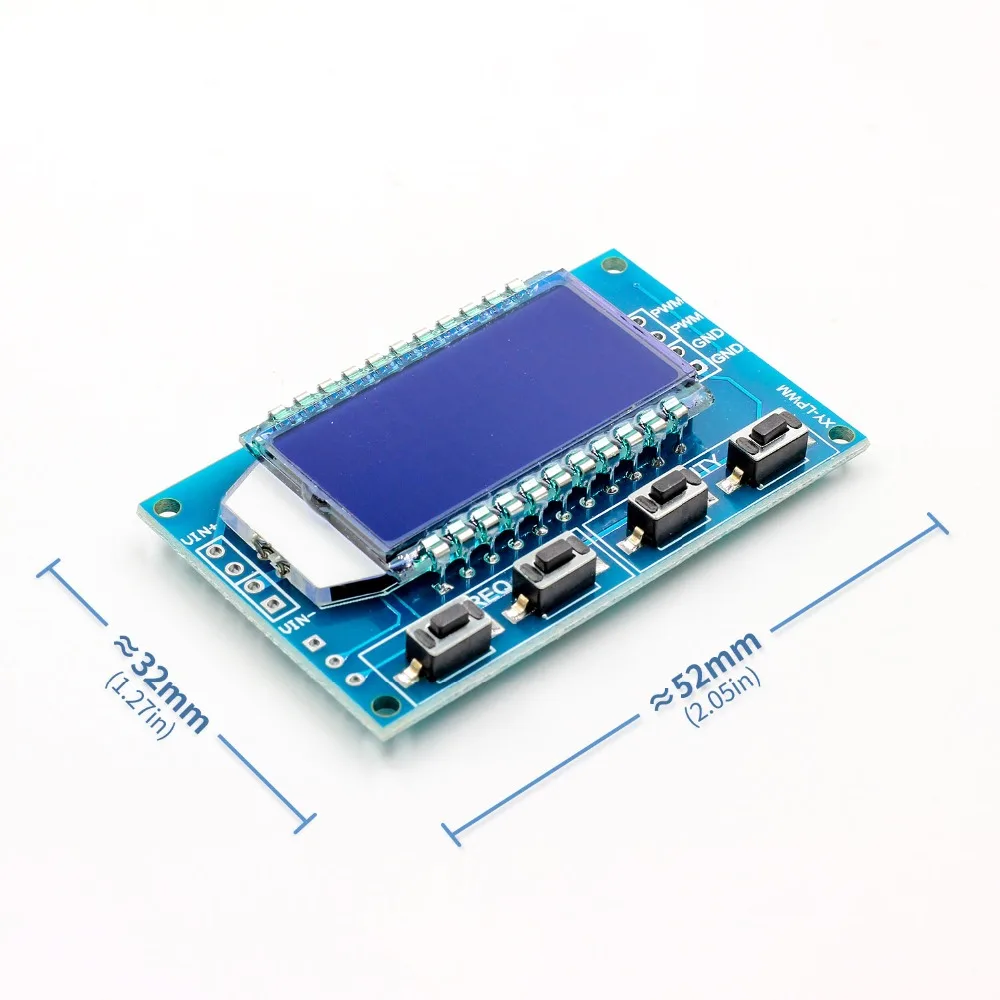 Генератор сигналов PWM частота импульсов рабочий цикл регулируемый модуль ЖК-дисплей Дисплей 1Hz-150Khz 3,3 V-30 V PWM плата Модуль гибкий кабель