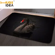 HUGSIDEA Черный лебедь дизайнерский фланелевый ковер коврик коврики для прихожей гостиная чай кухонные коврики кухня ванная комната противоскользящие маты