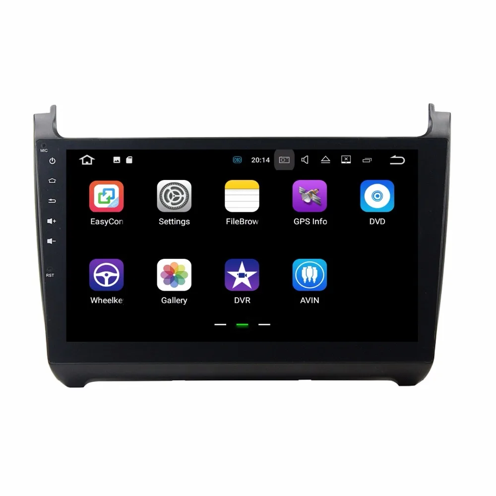 Discount 10.1" Quad core Android 9.0 Car GPS radio Navigation for Volkswagen VW Polo 2014-2016 0
