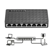 8 сетевой коммутатор сети 10/100 Мбит/с коммутатор для интернет-сети Lan Hub высокая производительность Ethernet умный коммутатор настольный адаптер