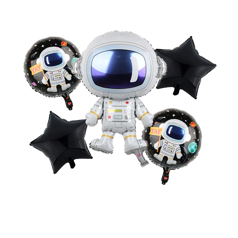 5 шт., мультяшный воздушный шар-астронавт, фолил, Звездные войны, набор воздушных шаров, шары для детского дня рождения, украшения, принадлежности для творчества, детские игрушки, подарки