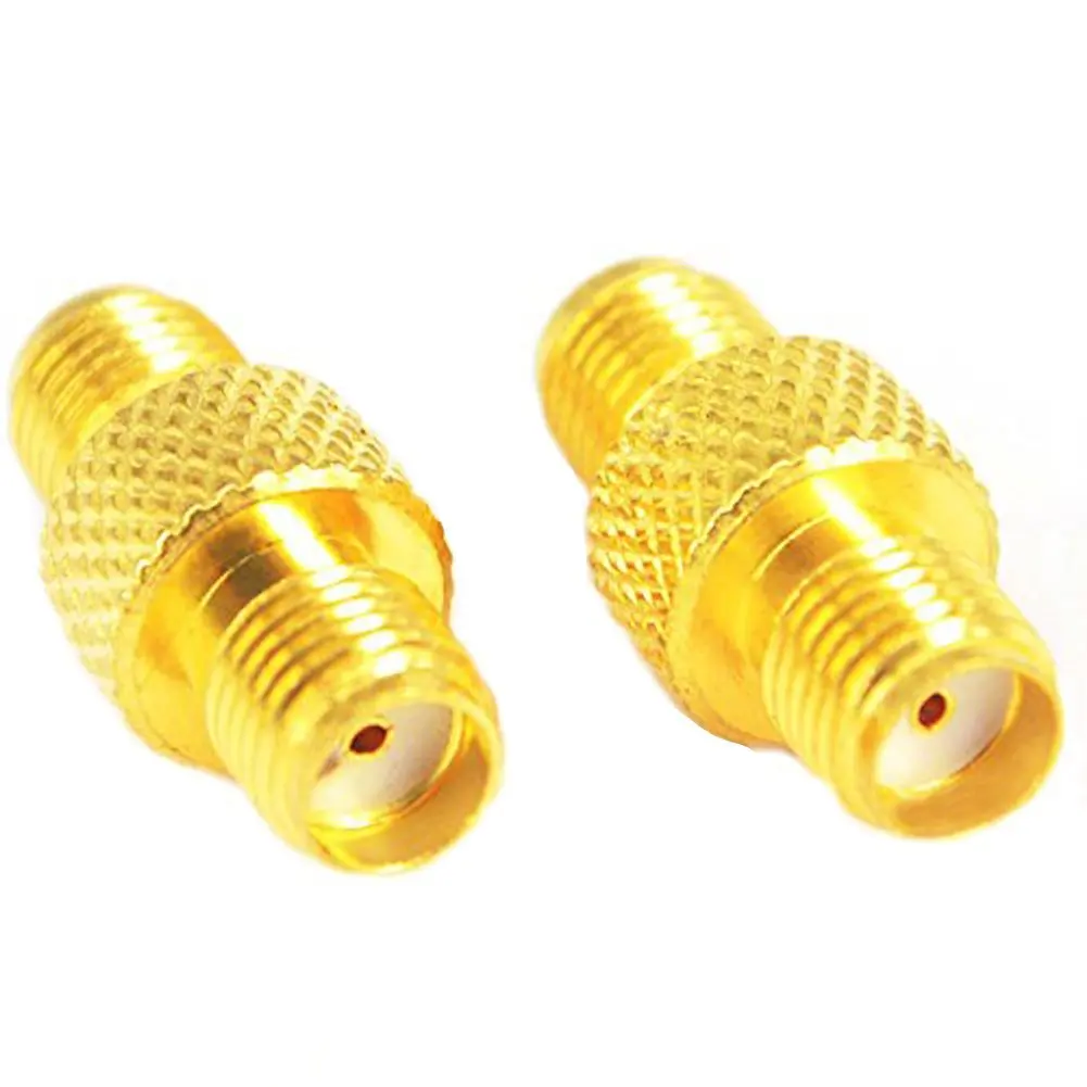 SMA Female to Female Barrel Adapter RF Coax Connector Straight,goldin