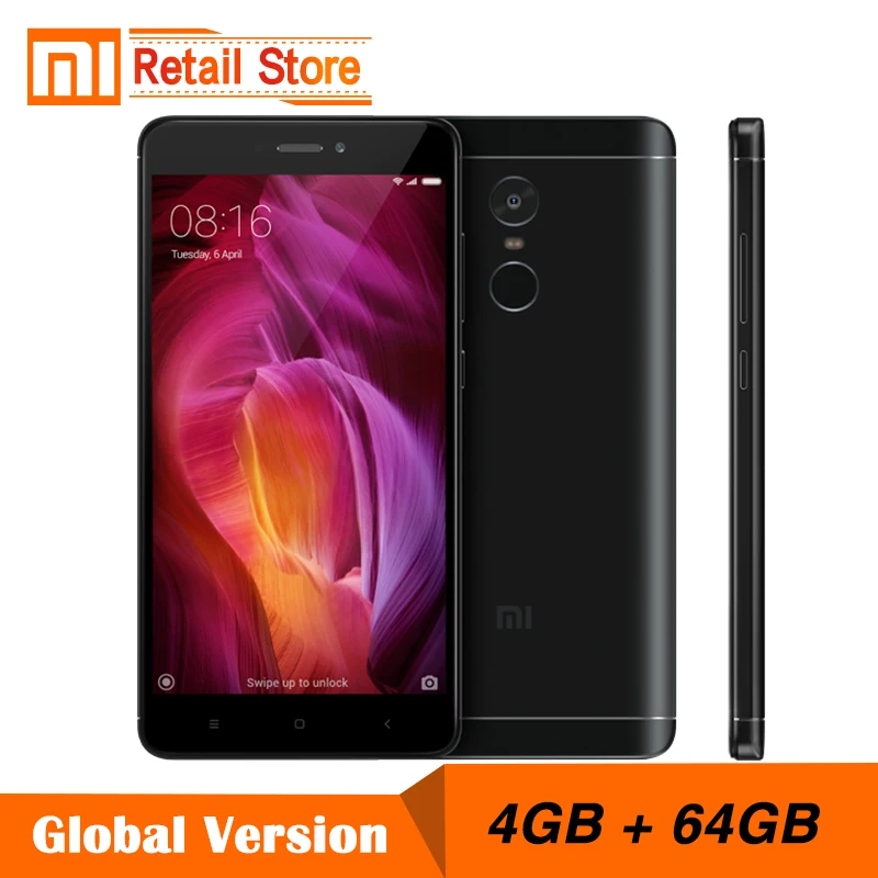 Глобальная версия Xiaomi Redmi Note 4 Snapdragon 625 Octa Core Процессор мобильный телефон ГБ