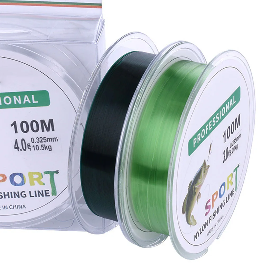 100 m باس الكارب خيط صنارة الصيد ارتداء مقاومة النايلون الصيد كابل DIY الصيد قضيب موضوع حيدة الأسماك الحبل