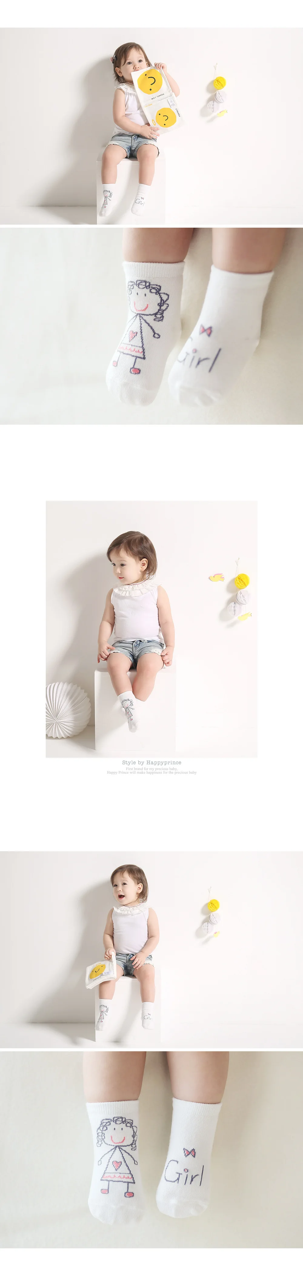 Корейские новые асимметричные детские носки с рисунками летние детские тонкие носки для малышей носки для новорожденных унисекс