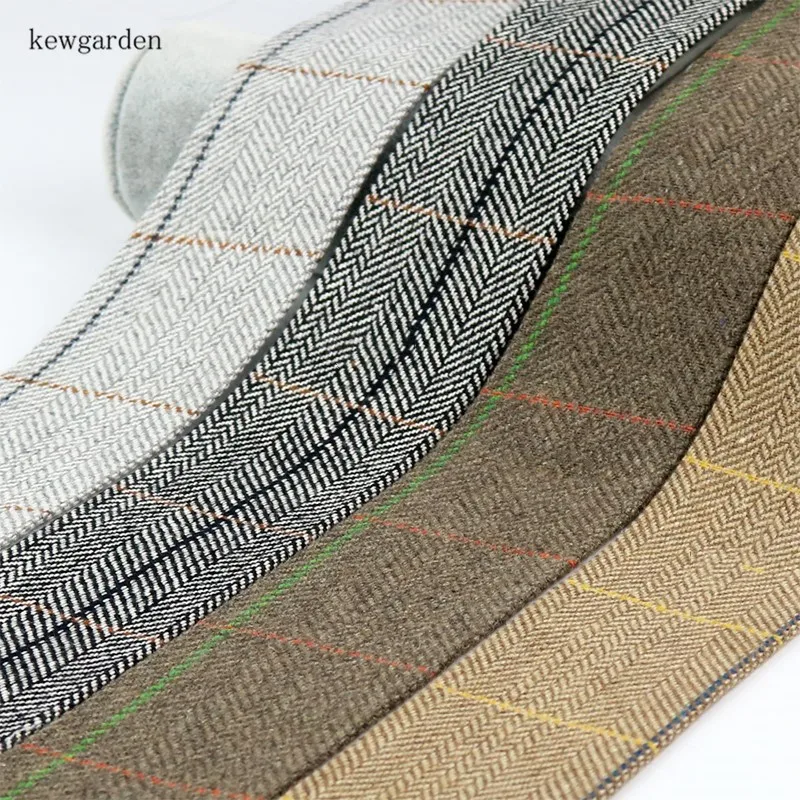 Buy Kewgarden 50mm 2" Plaid Wool Woolen Cloth Layering