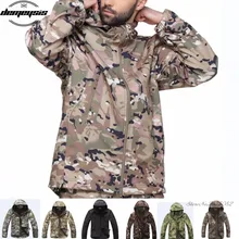 Водонепроницаемый Мягкий корпус тактическая куртка для охоты на открытом воздухе спортивная армейская Военная тренировочная ветрозащитная Верхняя одежда Пальто Одежда