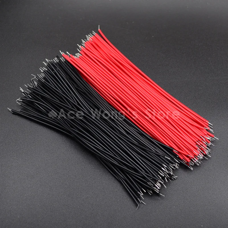 100 шт. макетная плата соединительный кабель Провода Луженая 24AWG/26AWG 10 см черный и красный провод 100 шт. макетная плата соединительный кабель Провода Луженая 24AWG/26AWG 10 см черный и красный провод