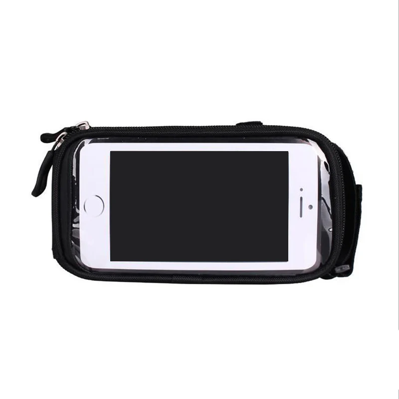 B-SOUL велосипедные сумки с сенсорным экраном для велоспорта MTB горный велосипед Рама Передняя труба сумка для хранения для 5,5 дюймового мобильного телефона водонепроницаемый