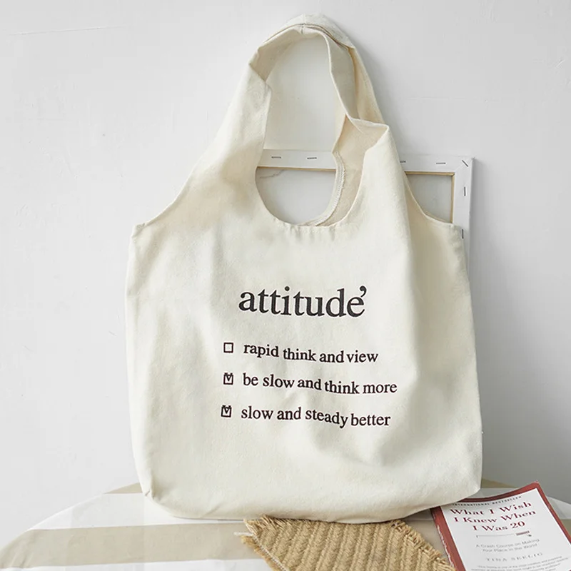 

1 Pcs Women Lady Shoulder Bag Canvas Letters Large Capacity For Travel Mobile Phone Best Sale-WT