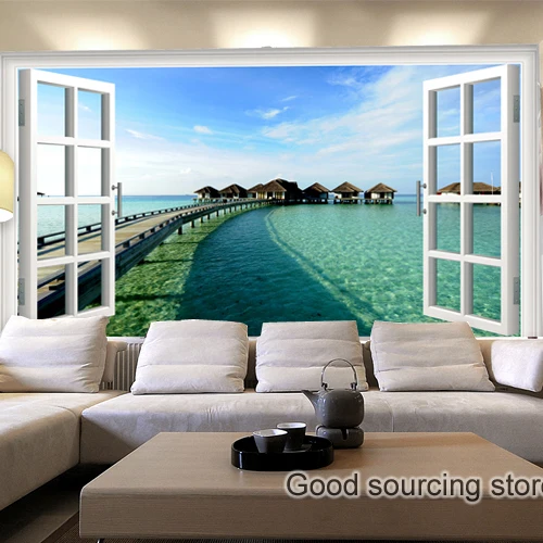 

Mediterranean Maldives sea sight sky cloud photo wallpaper