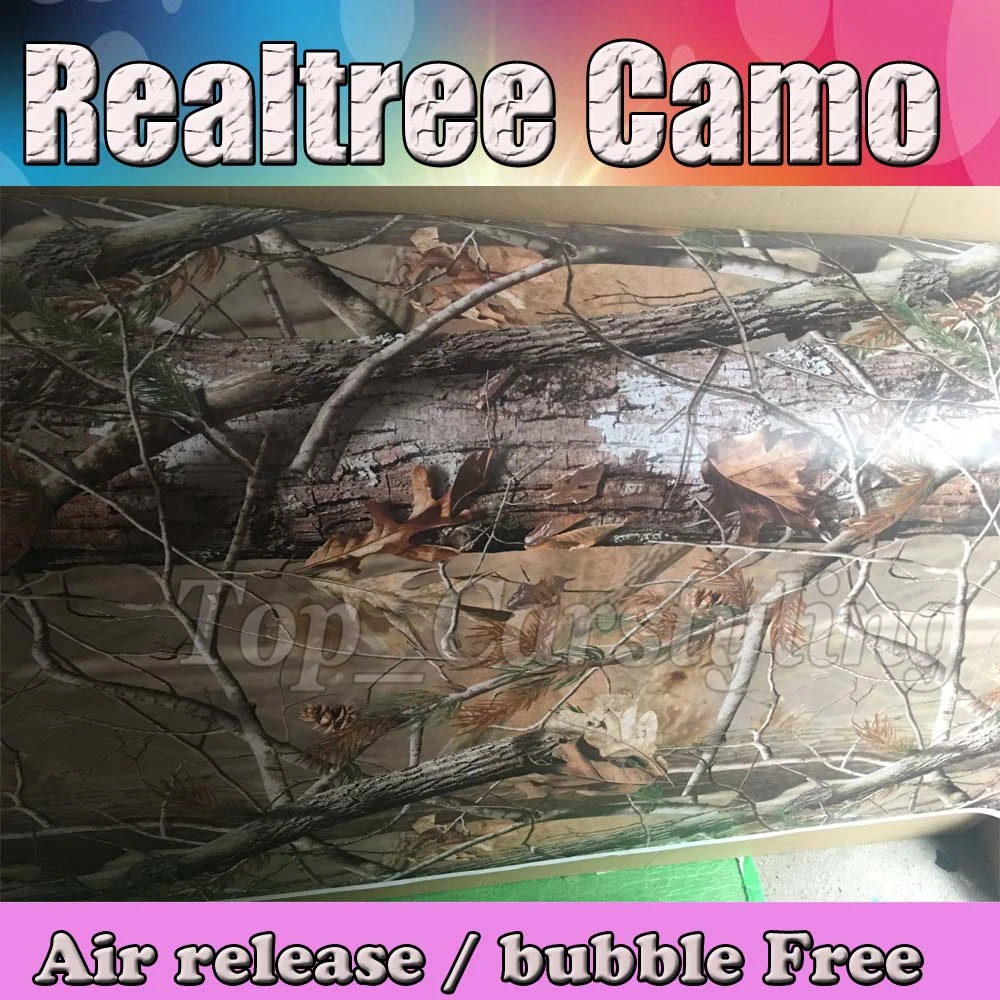 Realtree camo vinyl sticker foile wrap sheet Camouflage Film Car Decals 3M Avery Arlon Vinyl   (2)
