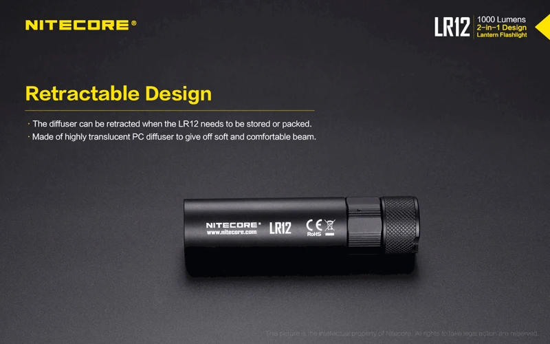 Nitecore LR12 2 in 1 Retractable Portable Lantern Flashlight (23)