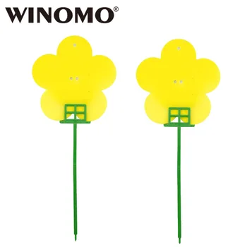 

WINOMO 12pcs Dual Sided Glue Insect Sticky Catcher Bug Fly and Gnat Trap Pest Controlling Board